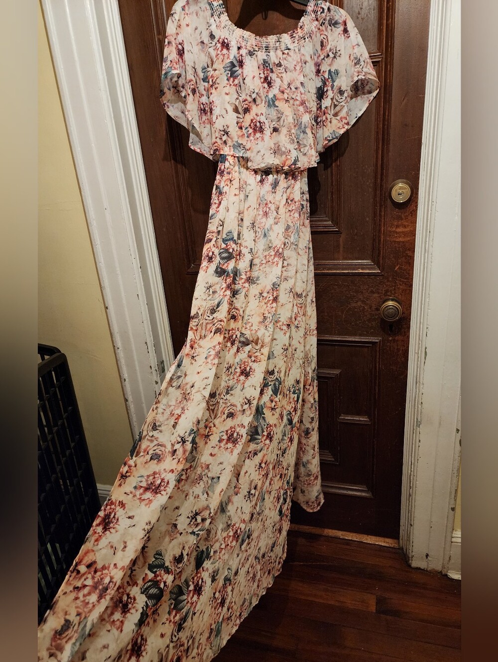 Shoq Me Your Mumu X GES Pink Floral Hacienda Maxi Dress-Boho-Medium-Lmtd Edition